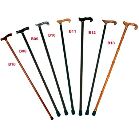 Bastone uomo-donna in legno per deambulazione art.ParaB12