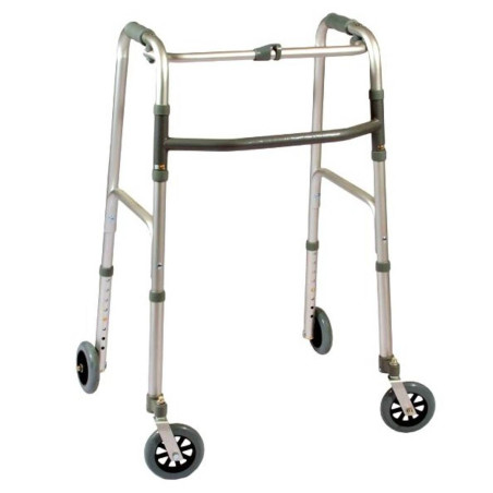 Deambulatore fisso pieghevole quattro ruote art.ParaDE14