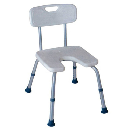 Sedia doccia schienale con incavo art.ParaBA30