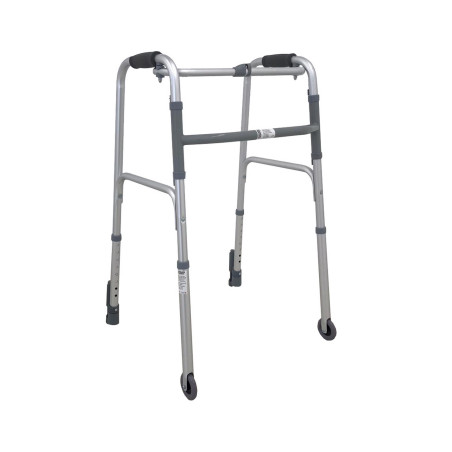 Deambulatore con 2 ruote piroettanti e 2 puntali art.Para6200B3