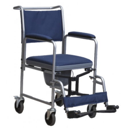 Sedia comoda in acciaio con ruote piroettanti art.ParaSE11